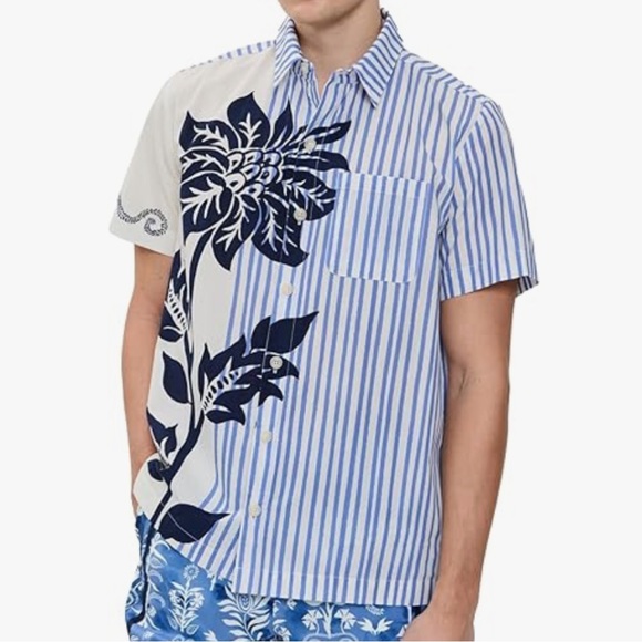 Men's Aqua Bendita button down